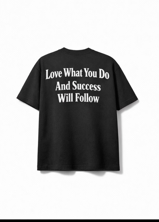 Driven by Love – Signature Statement Tee (Black/White)